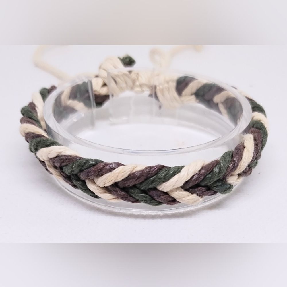 Men's bracelet braided rope new e40‎